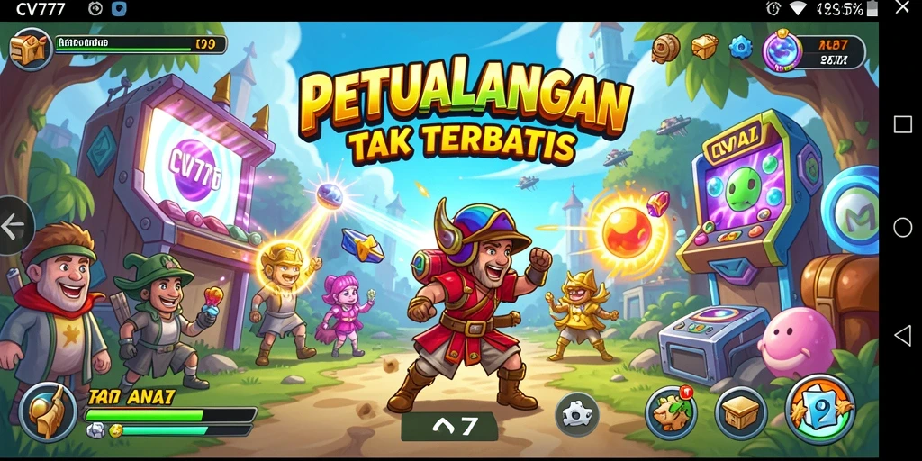 Tampilan gameplay CV777 yang seru dan menantang dalam genre Arcade.