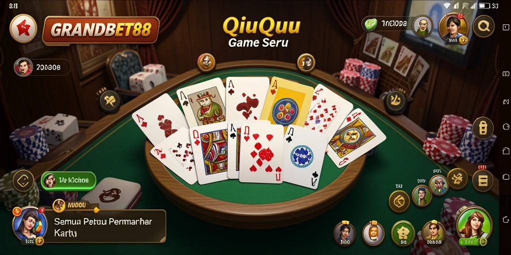 Tampilan gameplay QiuQiu yang seru dan menegangkan di GRANDBET88.