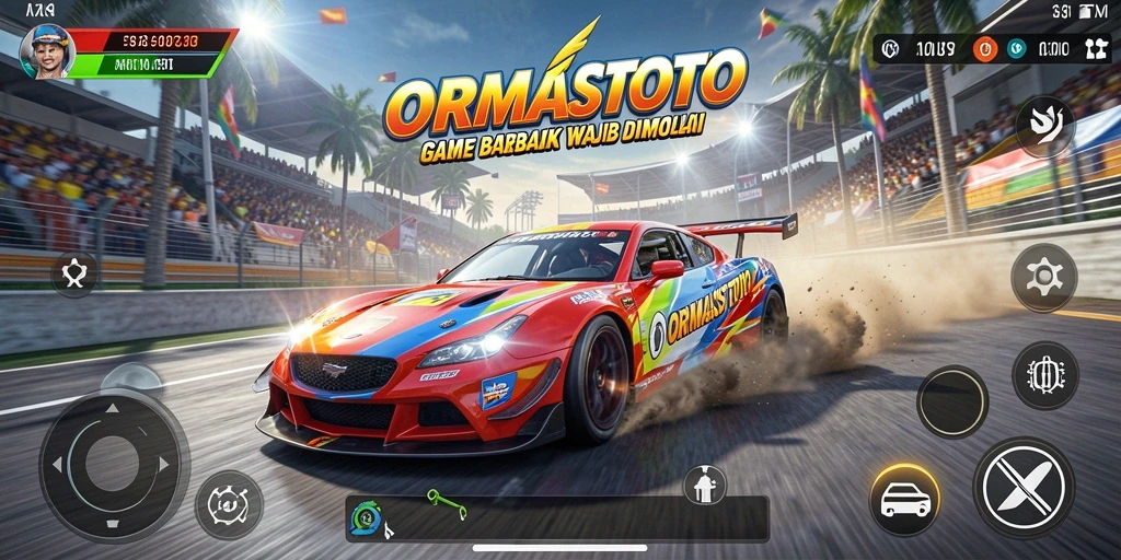 Gameplay balap seru dan menegangkan di ORMASTOTO.