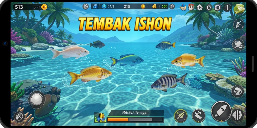 Tangkapan layar utama dari gameplay Tembak Ikan S13 yang seru.
