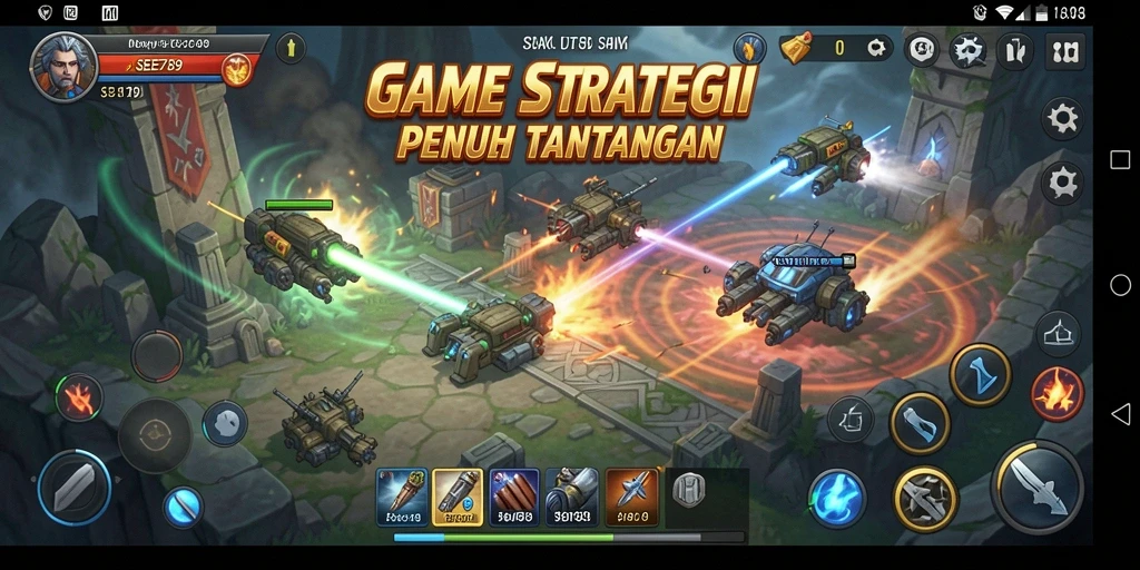 Screenshot gameplay SEE789 menunjukkan strategi yang intens dan seru.