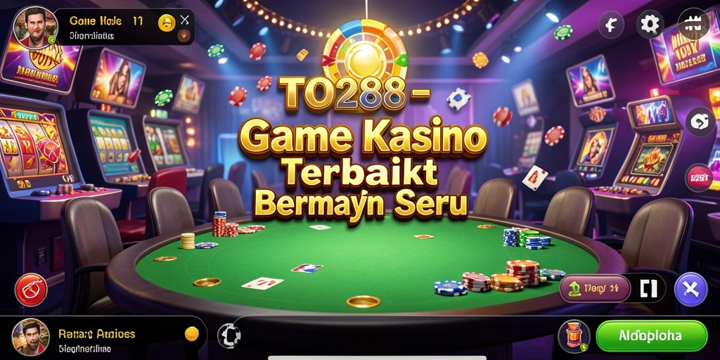 Screenshot utama TO288 menampilkan gameplay Kasino yang mengasyikkan dan penuh aksi.