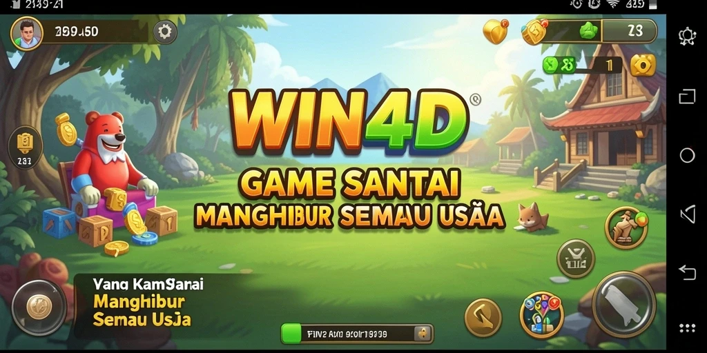 Tangkapan layar WIN4D menampilkan aksi seru dan gameplay yang menghibur.